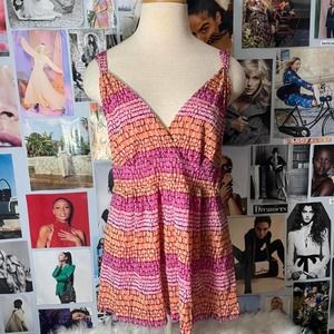 Vintage y2k Pink & Orange Tank Top